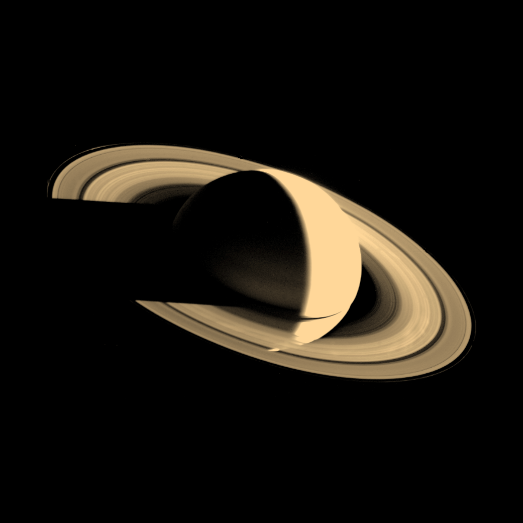 Saturn by Voyager 1