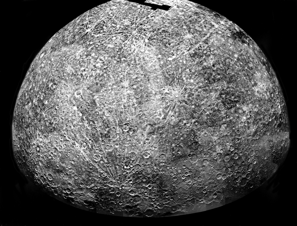 Mercury from Mariner 10 