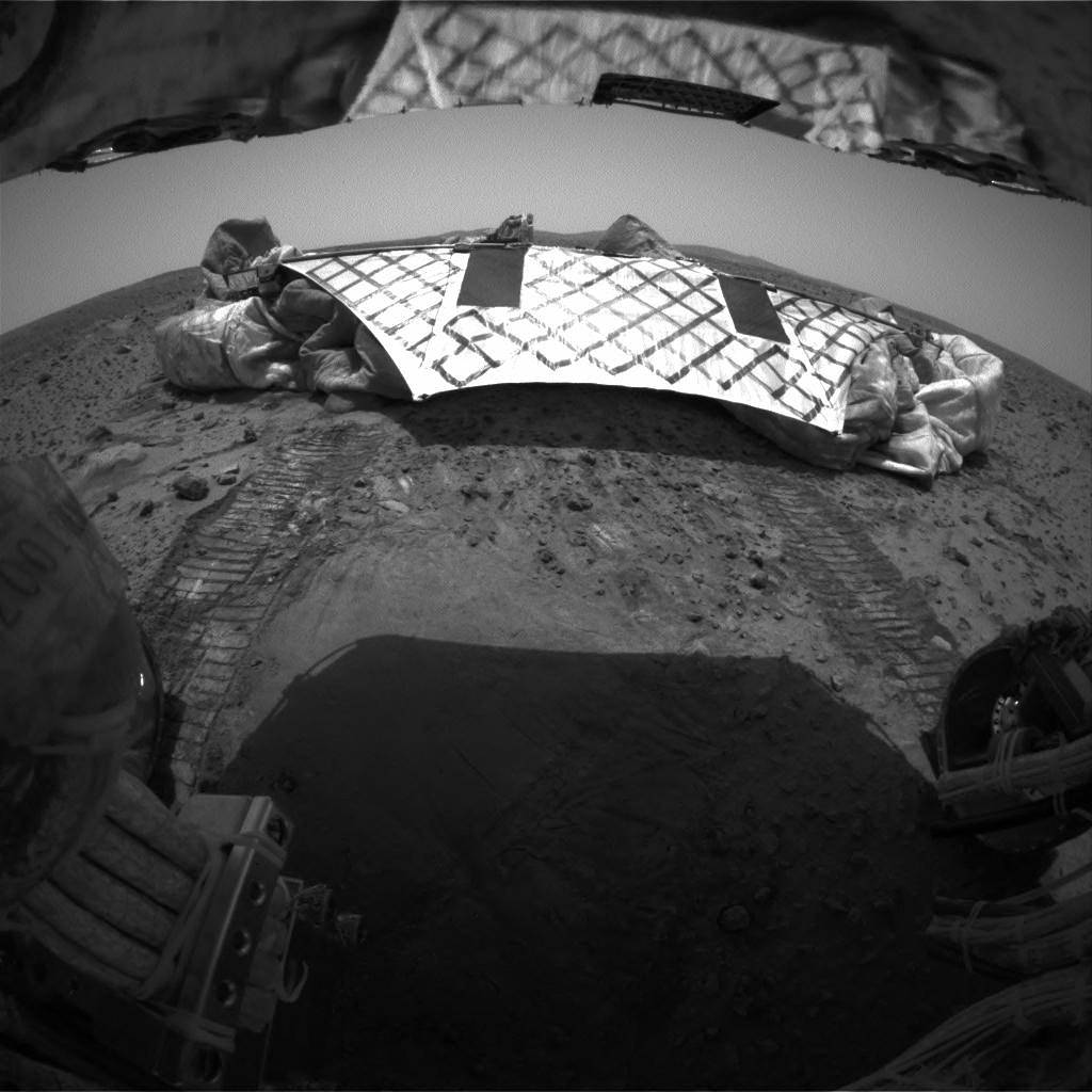 Mars rover Spirit on Mars surface 