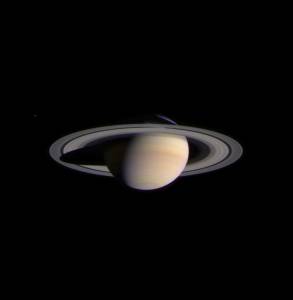 Saturn against deep space