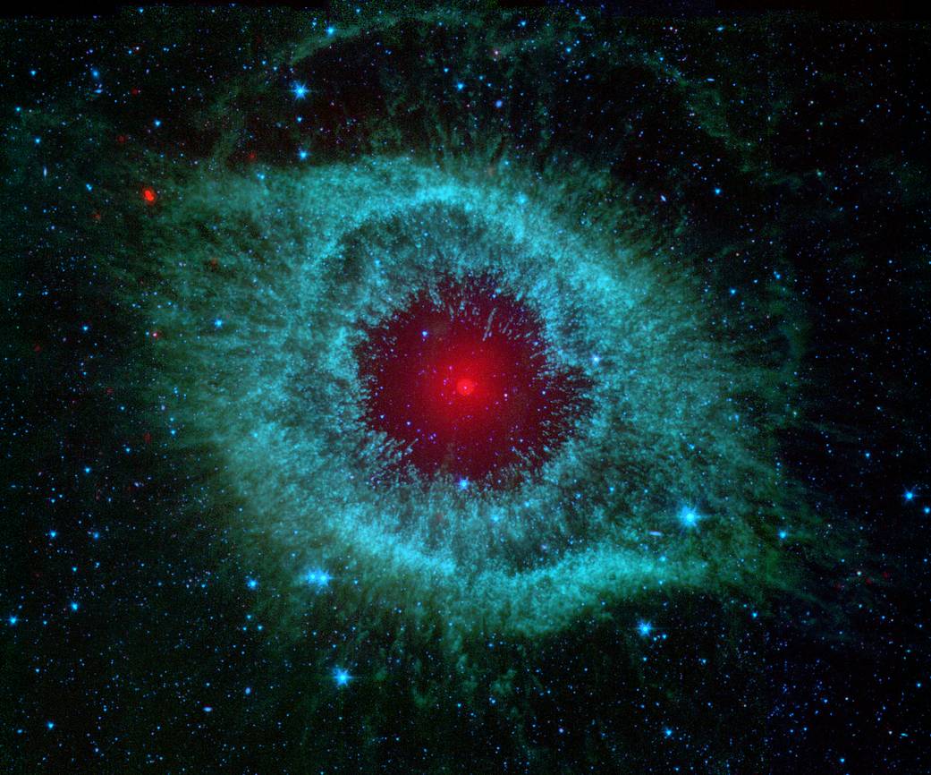 Infrared view of Helix nebula