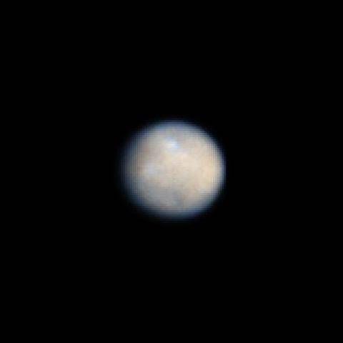NASA Hubble Space Telescope color image of Ceres, the largest object in the asteroid belt.