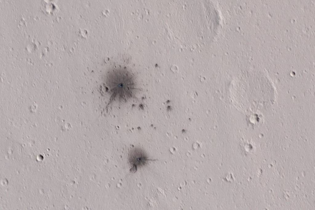 A Recent Cluster of Impacts