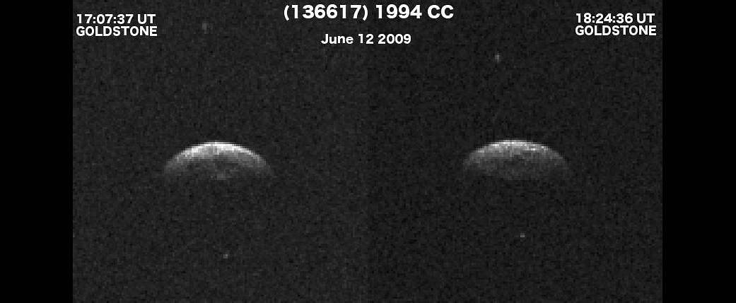 radar images show triple asteroid 1994 CC