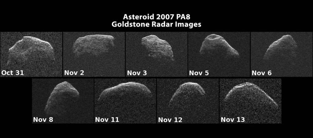Nine Radar Images of Asteroid PA8