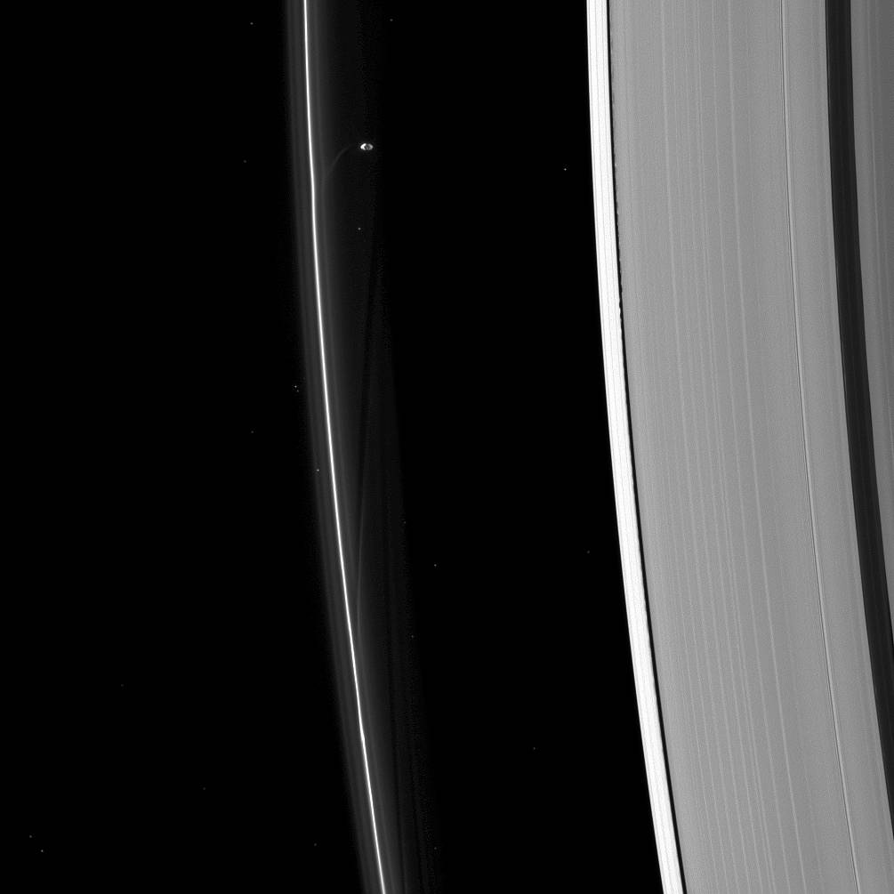 Saturn's moons create art on the canvas of Saturn's rings 