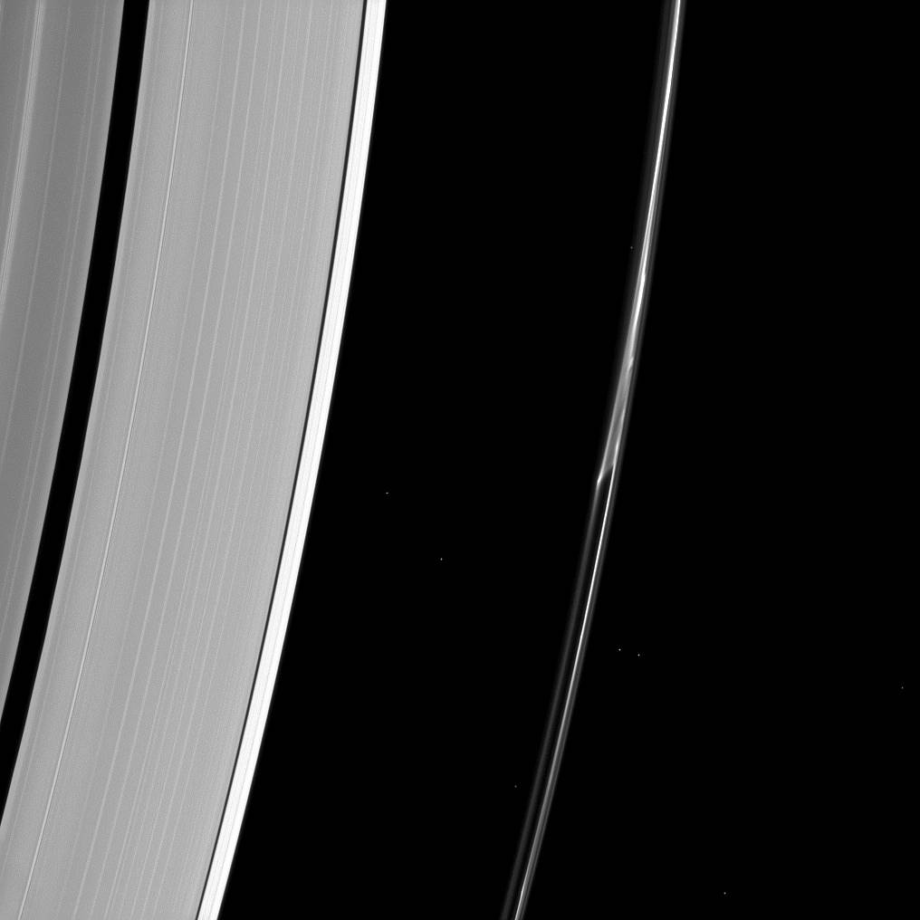 Splitting the F Ring