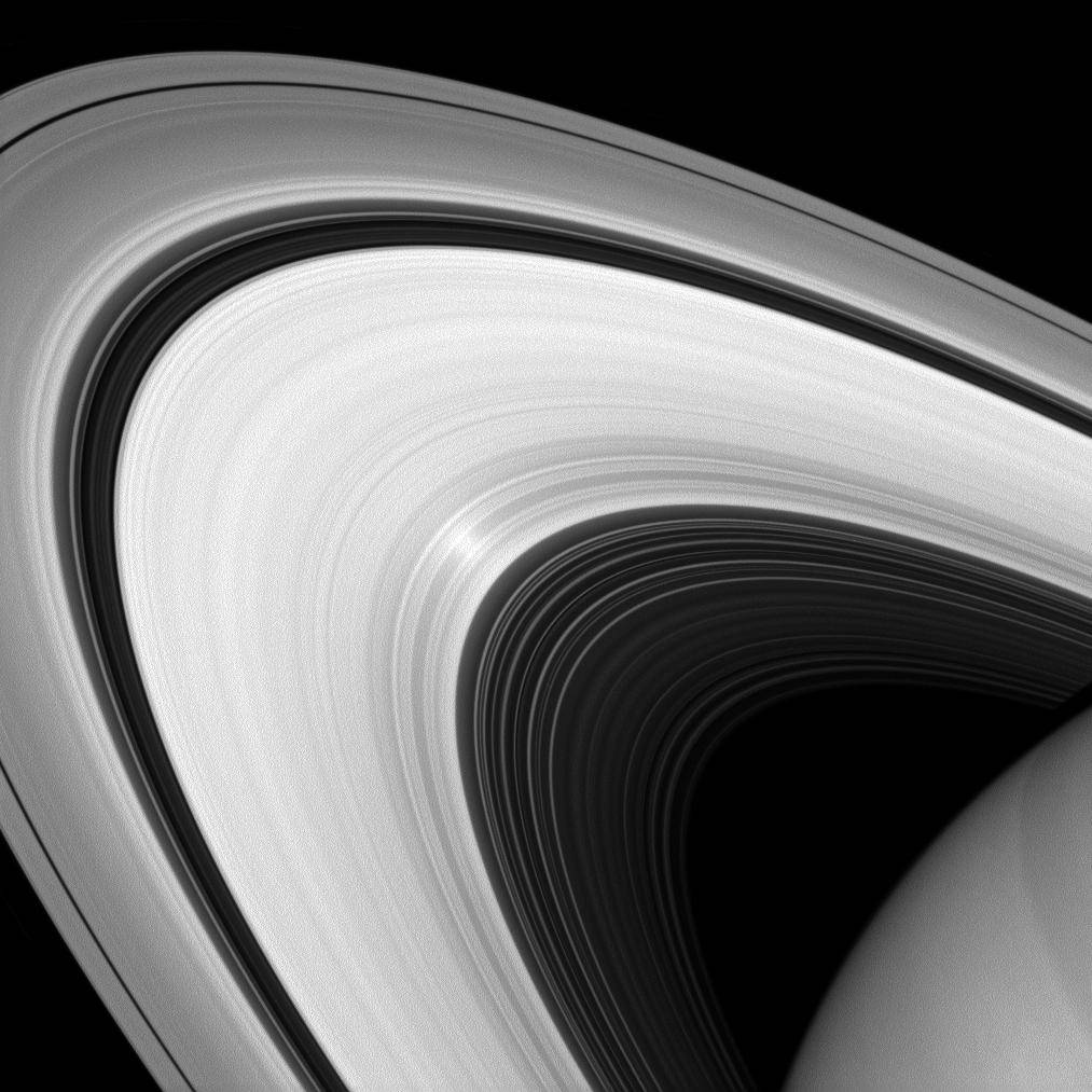 Although it may look to our eyes like other images of the rings, this infrared image of Saturn's rings was taken with a special 