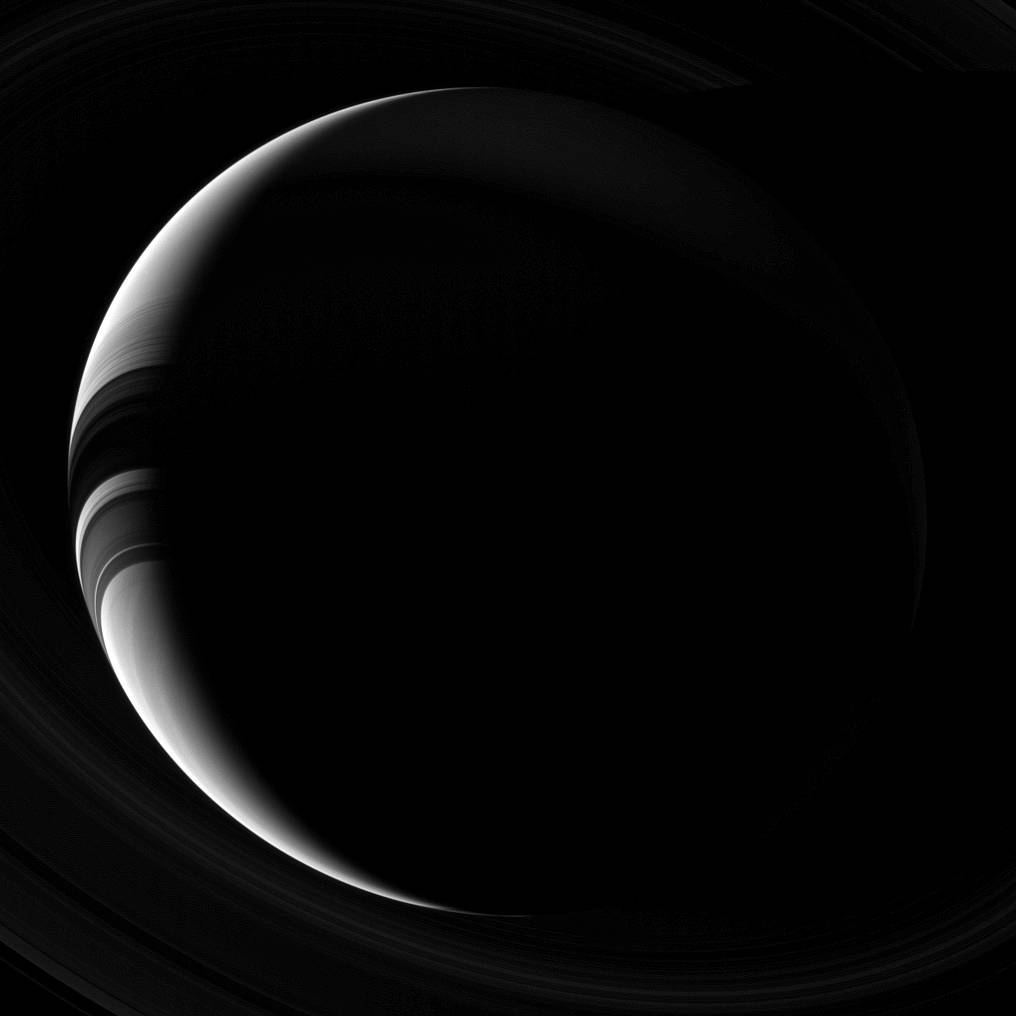 Crescent Saturn