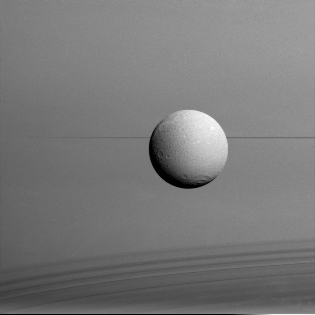 Saturn's moon Dione