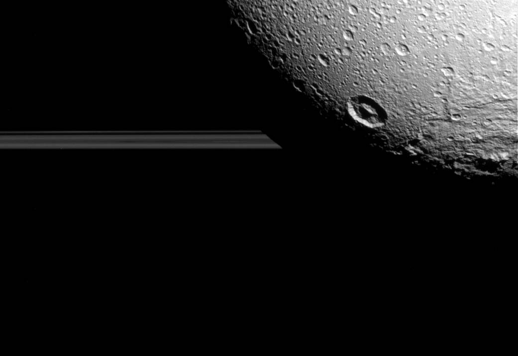 Saturn's moon Dione