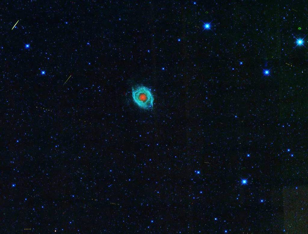 March of Asteroids Across Dying Star