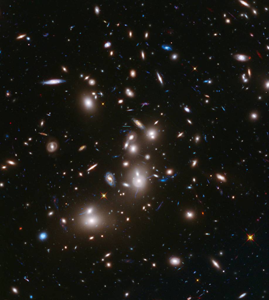 Massive galaxy cluster Abell 2744