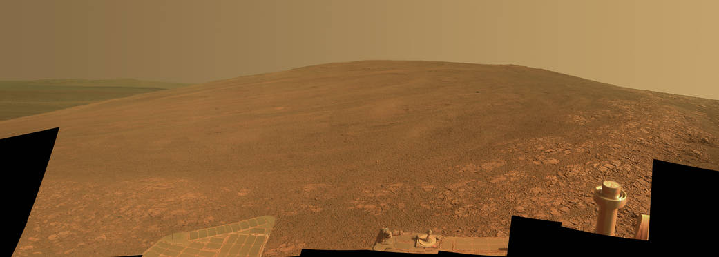 "Murray Ridge" portion of the western rim of Endeavour Crater on Mars