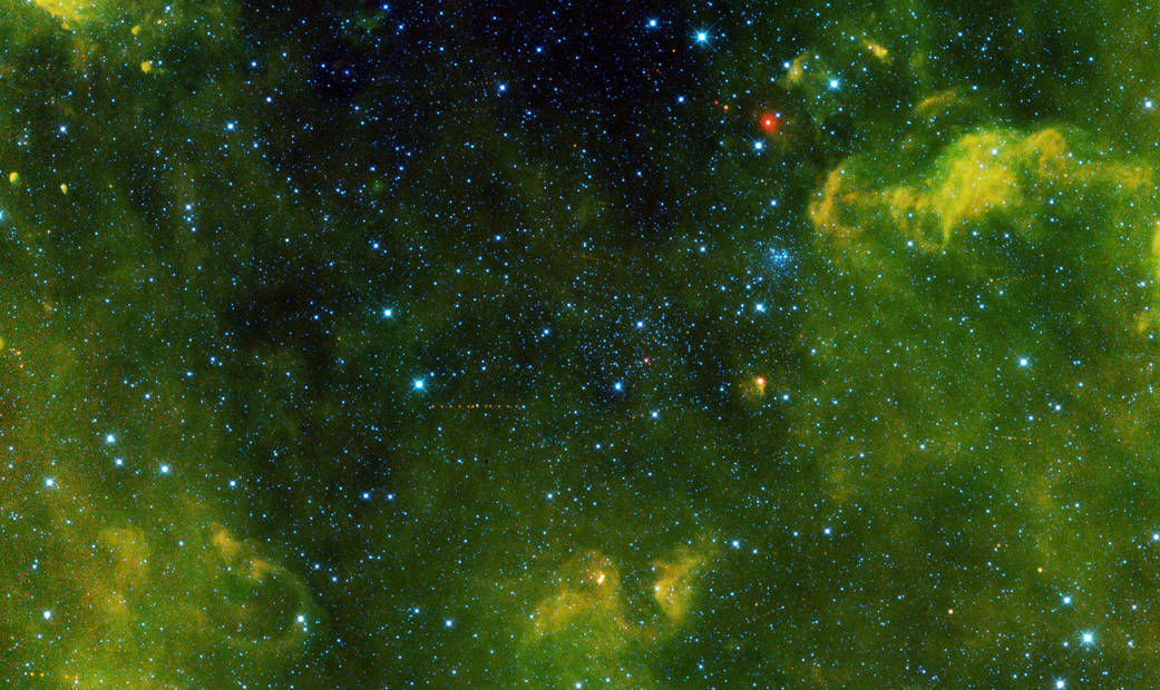 More than 100 asteroids were captured in this view from NASA's Wide-field Infrared Survey Explorer, or WISE