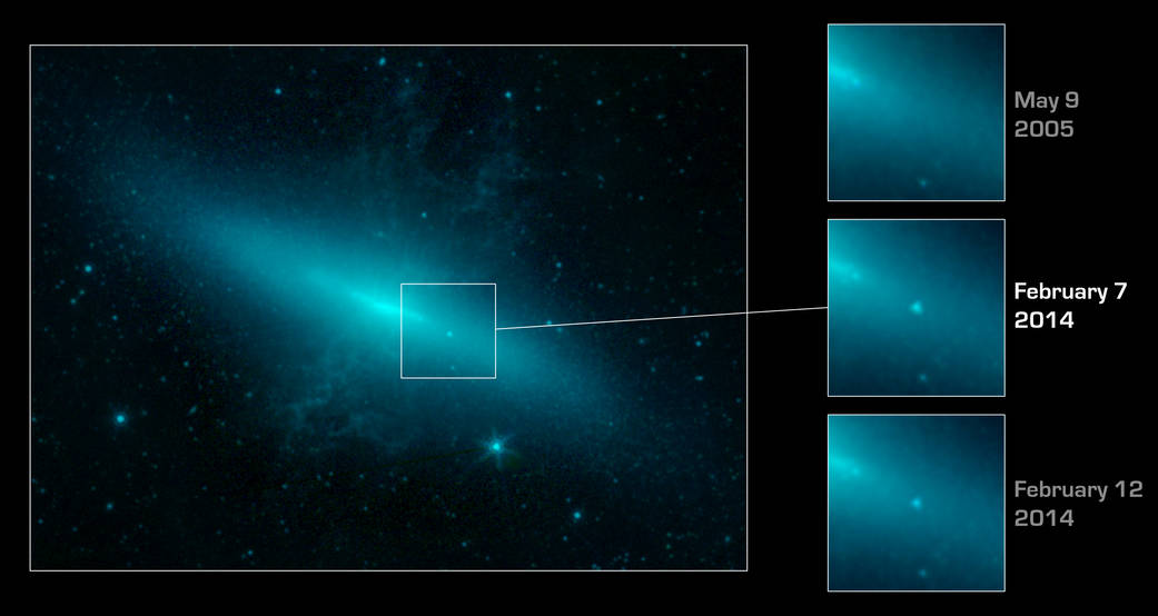 Spitzer's view of the supernova's host galaxy, M82 