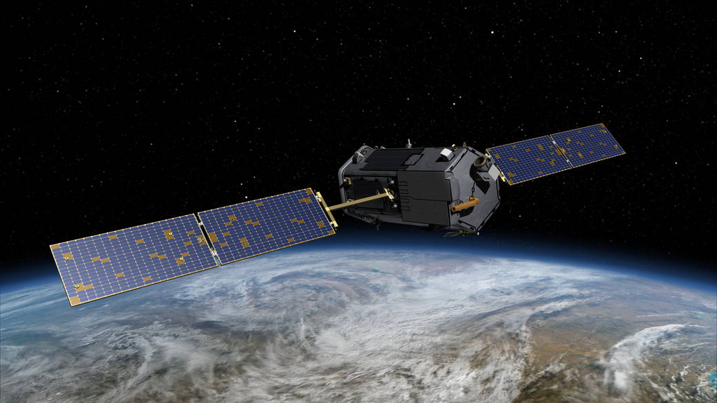 Artist's rendering of NASA's Orbiting Carbon Observatory (OCO)-2