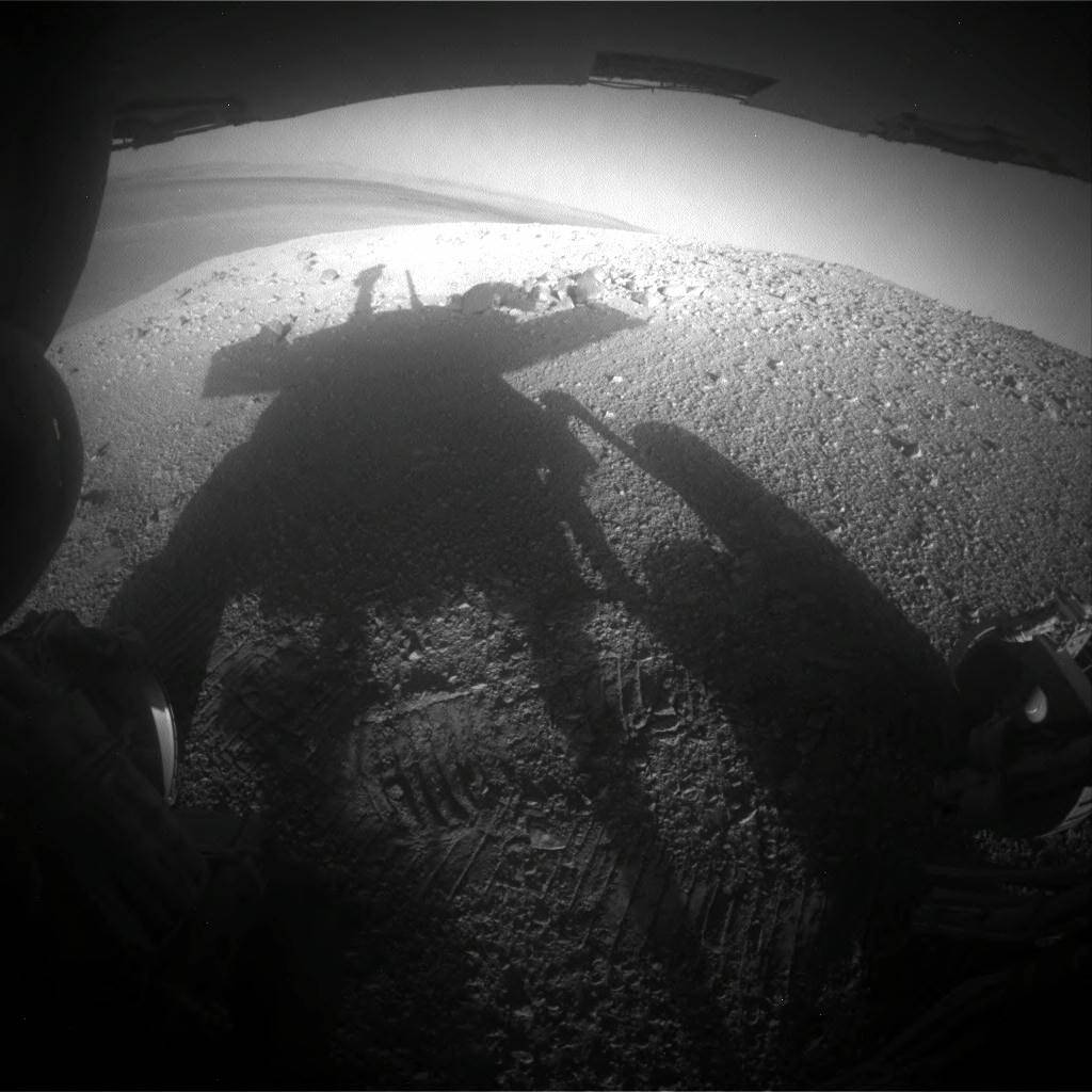 Shadow portrait of NASA rover Opportunity 