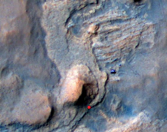 Location of Mars Sandstone Target ‘Windjana’