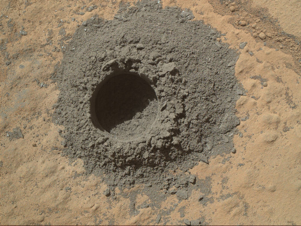 Preparatory drilling test on martian target 'Windjana'