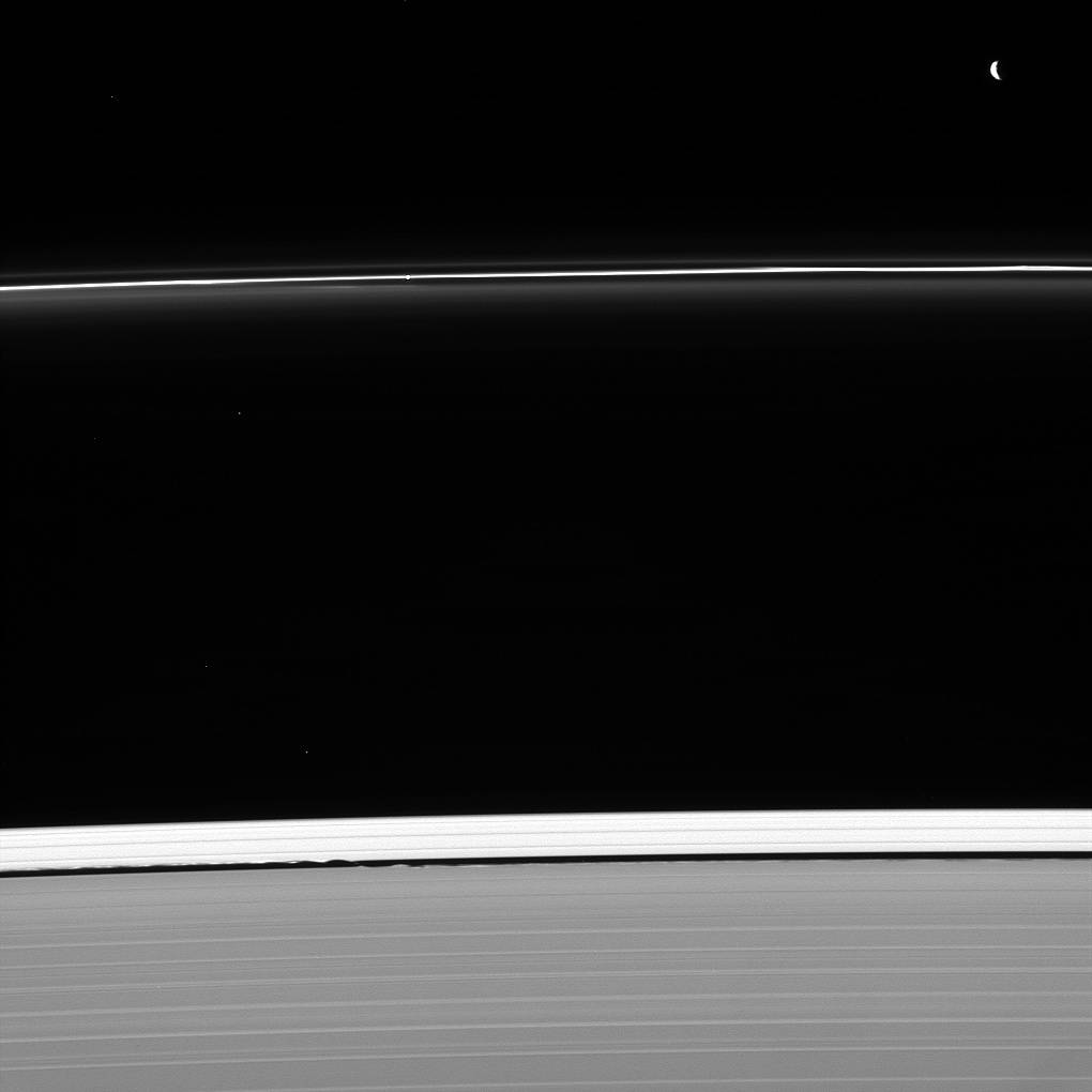 Saturn and moons