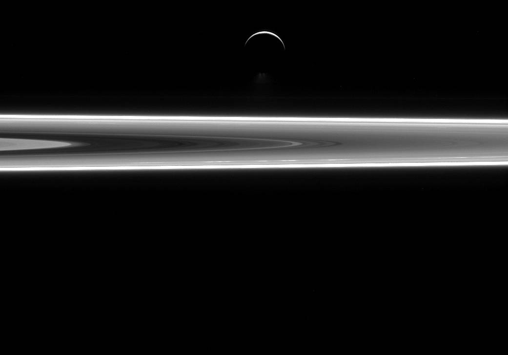 Enceladus and Saturn's rings 