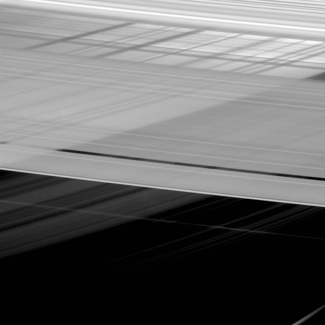 At first glance, Saturn's rings appear to be intersecting themselves in an impossible way