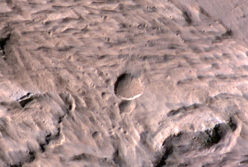The largest crater associated with a March 2012 impact on Mars 