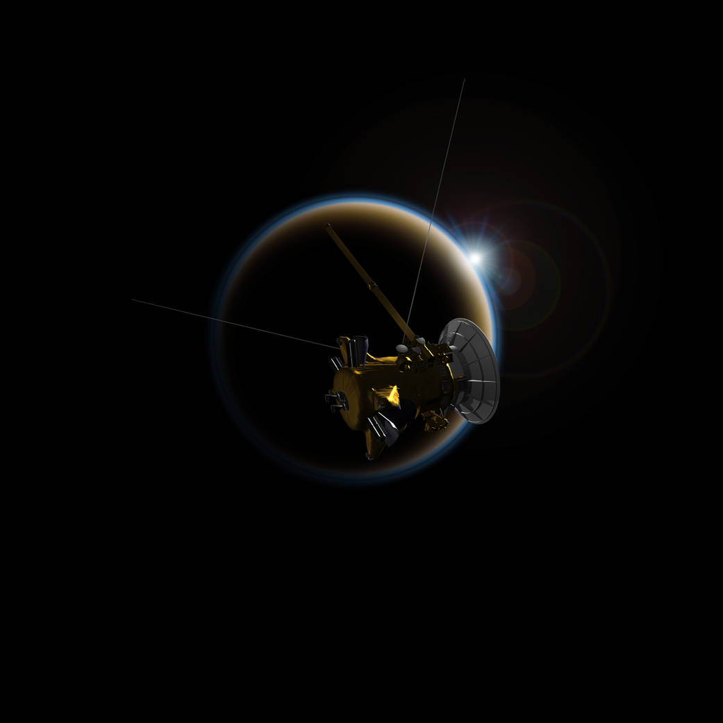 Artist’s rendering of NASA’s Cassini spacecraft 