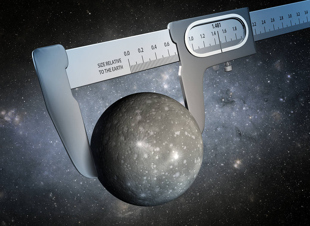 Scientists have made the most precise measurement ever of the size of a world outside our solar system, as illustrated in this a