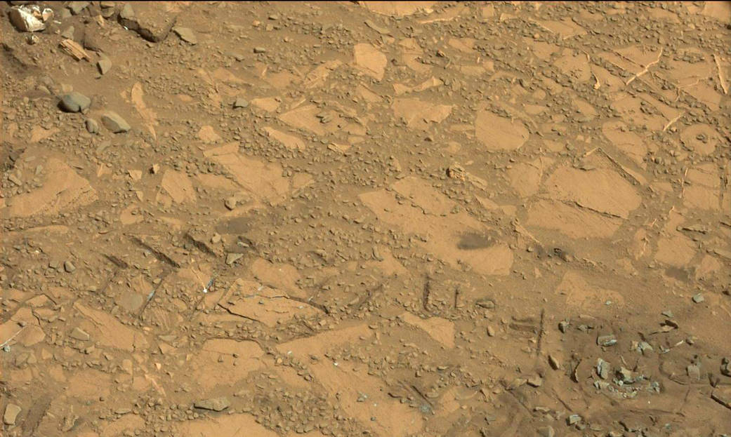 Image from the Mast Camera (Mastcam) on NASA's Curiosity Mars rover 