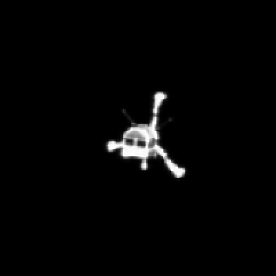 Descent to the Surface of a Comet