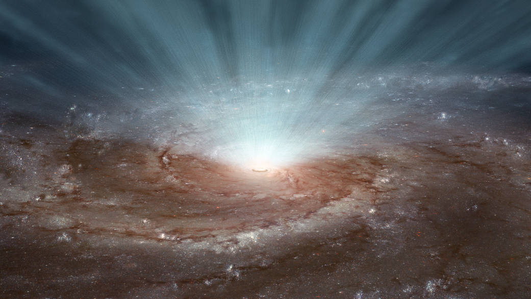 Artist's concept of a supermassive black hole