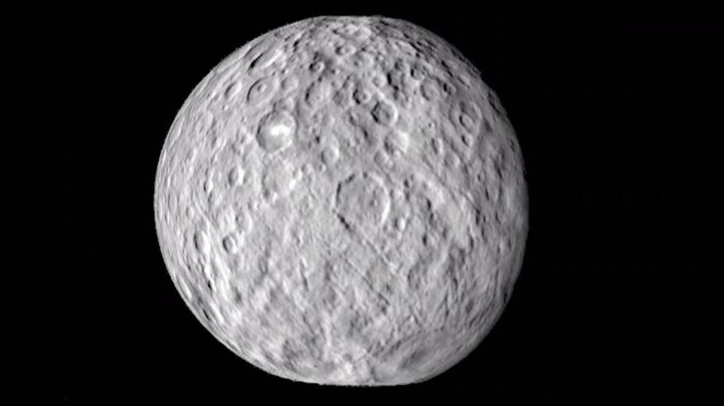 Cratered Surface of Ceres in Motion