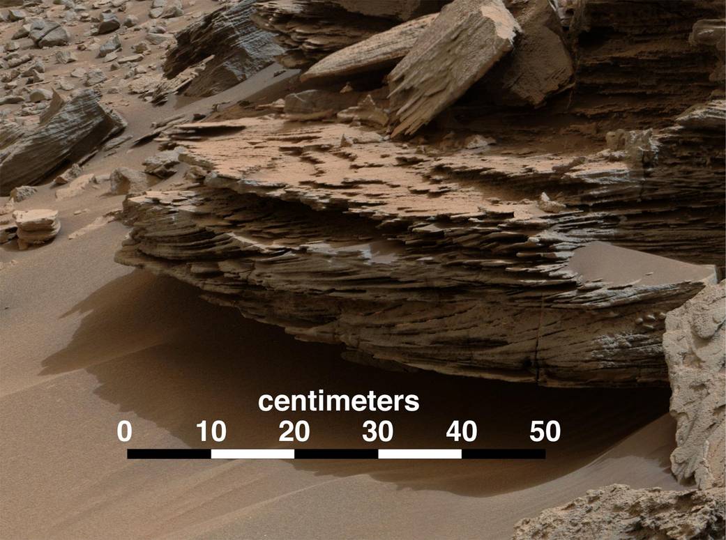 Rock layers on Mars