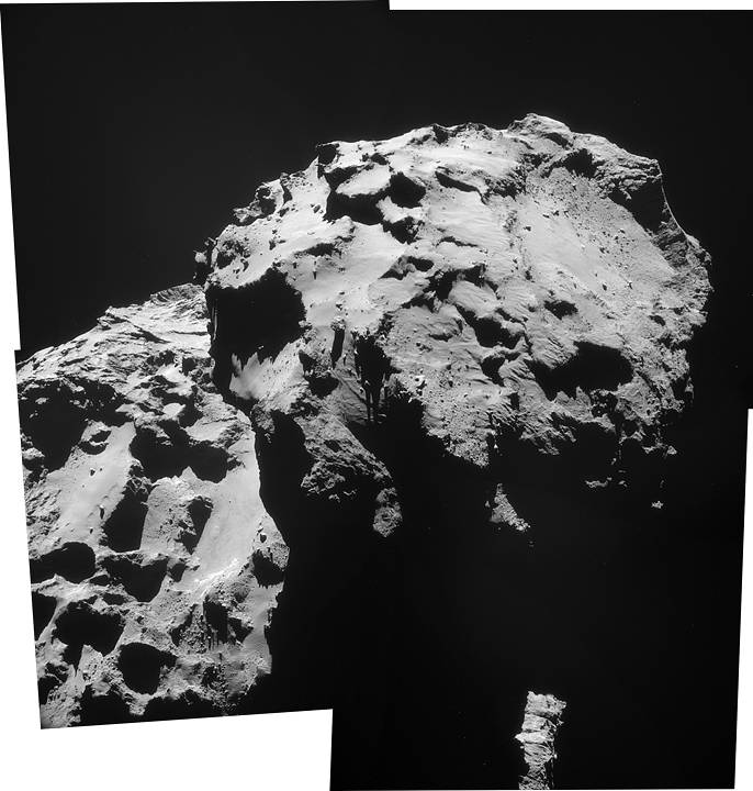 December 2014 View of Comet 67P/Churyumov-Gerasimenko
