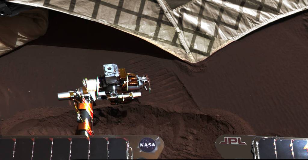 Lander Trench Dug by Opportunity