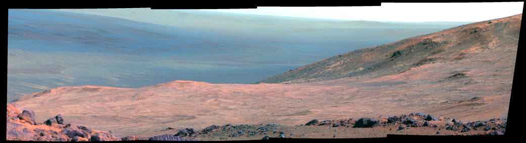 Mars 'Marathon Valley' Overlook (False Color)