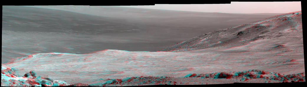 Mars 'Marathon Valley' Overlook, in Stereo
