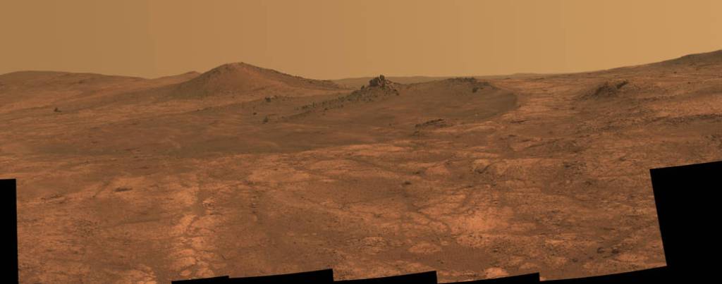 Rock Spire in ‘Spirit of St. Louis Crater’ on Mars