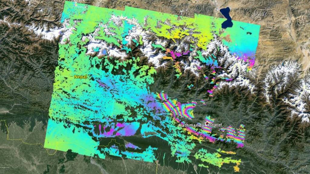 NASA’s ARIA Project Maps Deformation of Earth’s Surface from Nepal Quake