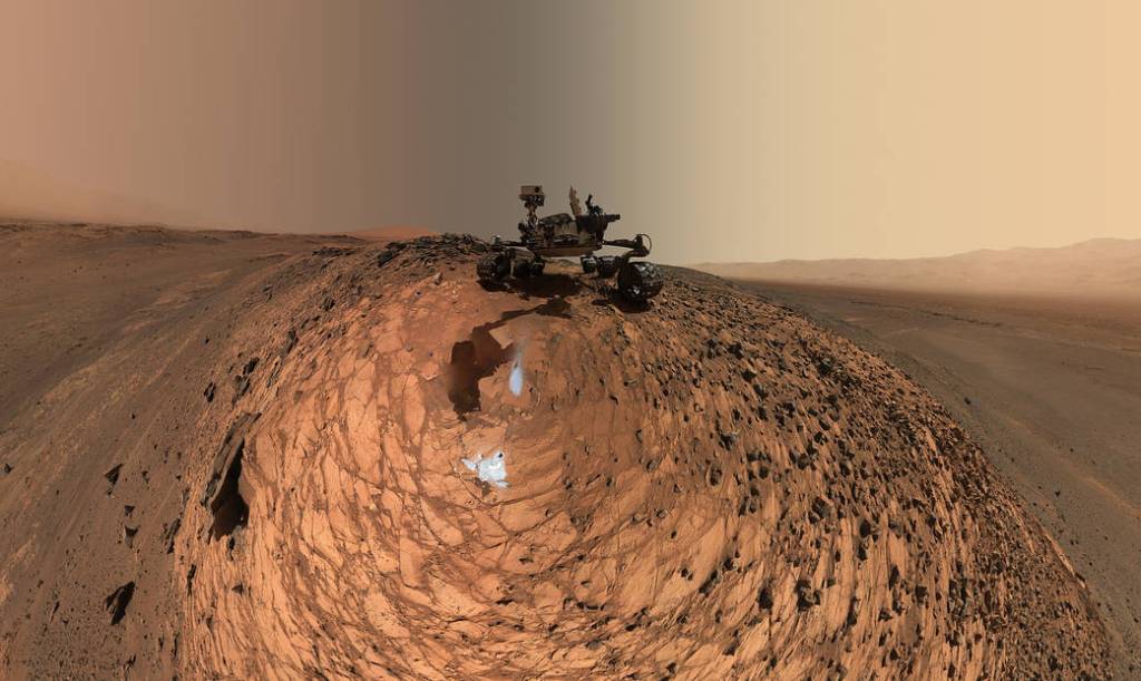 Curiosity Low-Angle Self-Portrait at ‘Buckskin’ Drilling Site on Mount Sharp