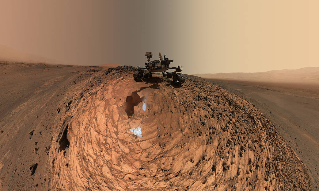 Low-angle self-portrait of NASA's Curiosity Mars rover