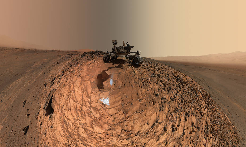 Low-angle self-portrait of NASA's Curiosity Mars rover