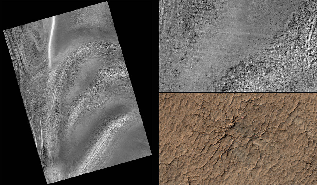 Series of images from NASA's Mars Reconnaissance Orbiter