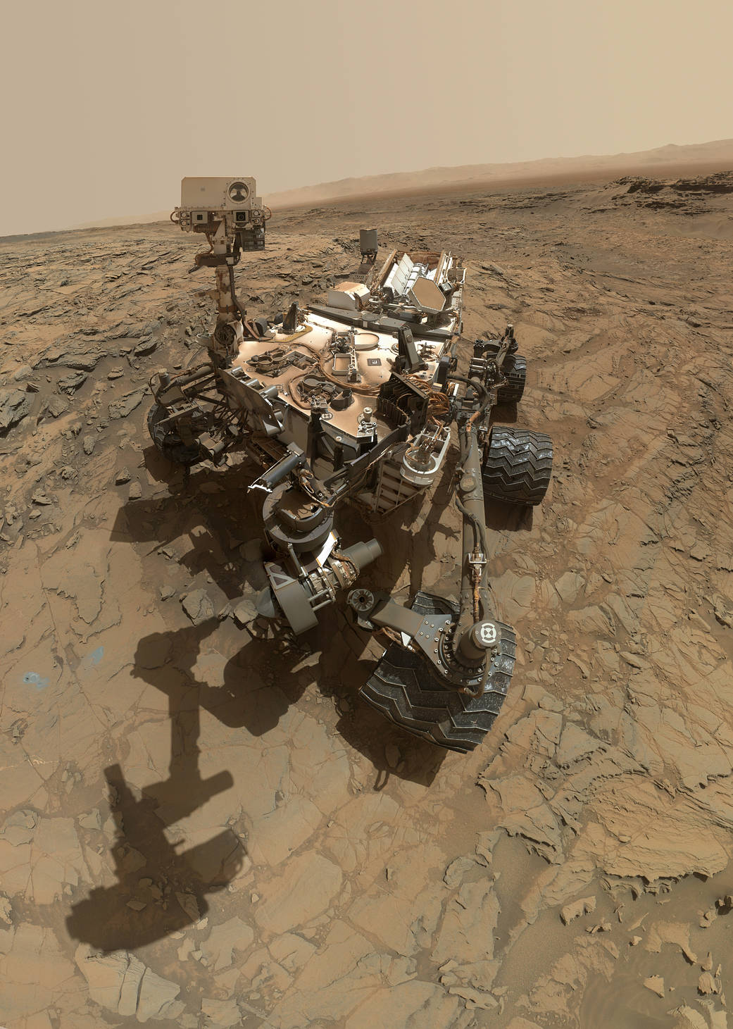 Curiosity Self-Portrait at 'Big Sky' drilling site