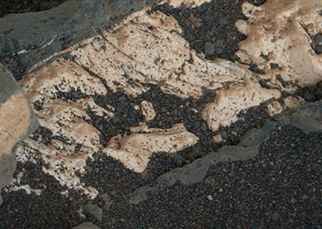 This view from the Mars Hand Lens Imager (MAHLI) on the arm of NASA's Curiosity Mars rover shows texture