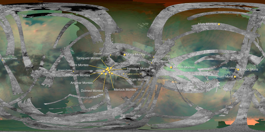 Mountains of Titan Map - 2016 Update