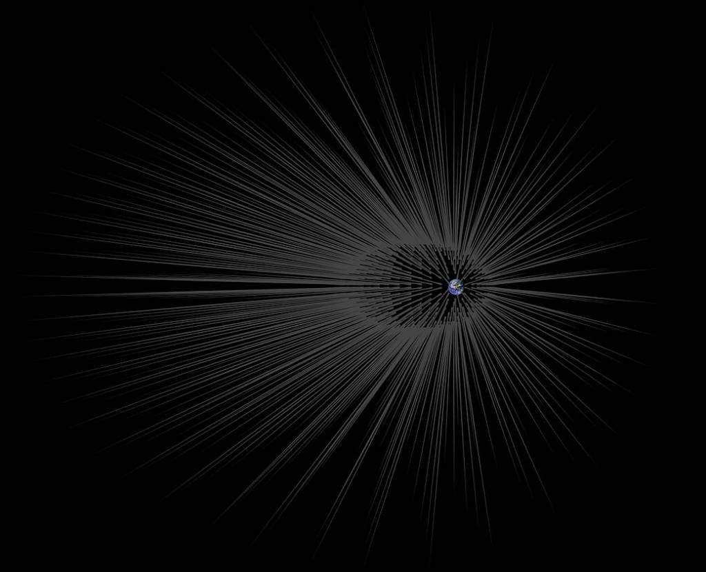 Dark Matter ‘Hairs’ Around Earth