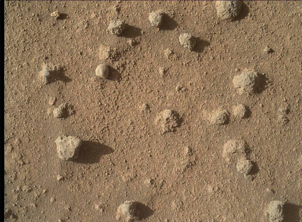 Nodules of Cemented Sand Grains Within Martian Sandstone